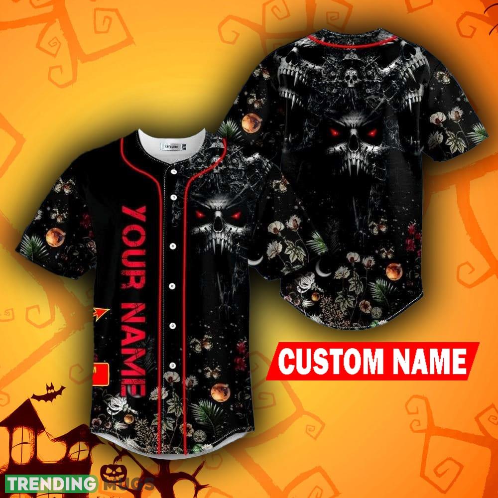 Scream Devil Grim Reaper Halloween Skull Baseball Jersey Shirt Custom Name - Scream Devil Grim Reaper Halloween Skull Baseball Jersey Shirt Custom Name Scream Devil Grim Reaper Halloween Skull Baseball Jersey Shirt Custom Name - Scream Devil Grim Reaper Halloween Skull Baseball Jersey Shirt Custom Name