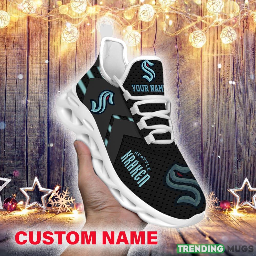 Seattle Kraken Custom Name NHL Luxury Max Soul Shoes Gift For Fans Running Sneaker Max Soul Seattle Kraken Custom Name NHL Luxury Max Soul Shoes Gift For Fans Running Sneaker Max Soul
