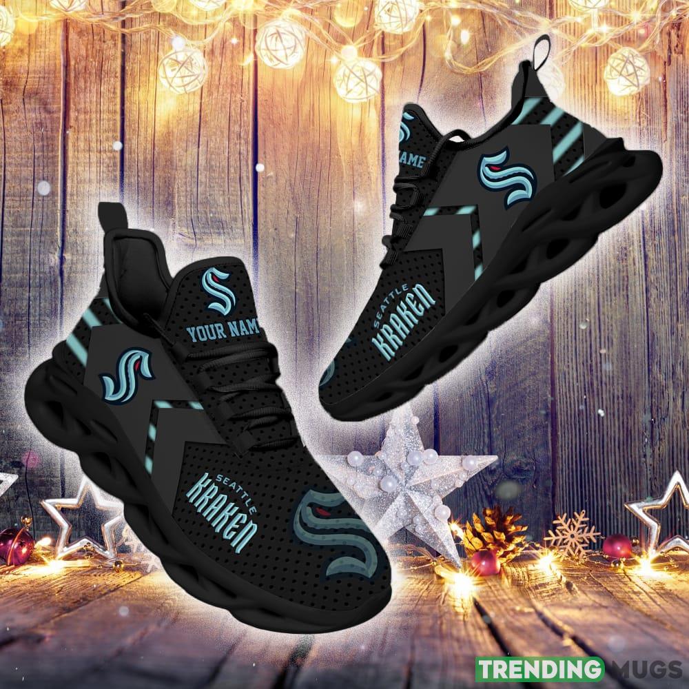 Seattle Kraken Custom Name NHL Luxury Max Soul Shoes Gift For Fans Running Sneaker Max Soul Seattle Kraken Custom Name NHL Luxury Max Soul Shoes Gift For Fans Running Sneaker Max Soul