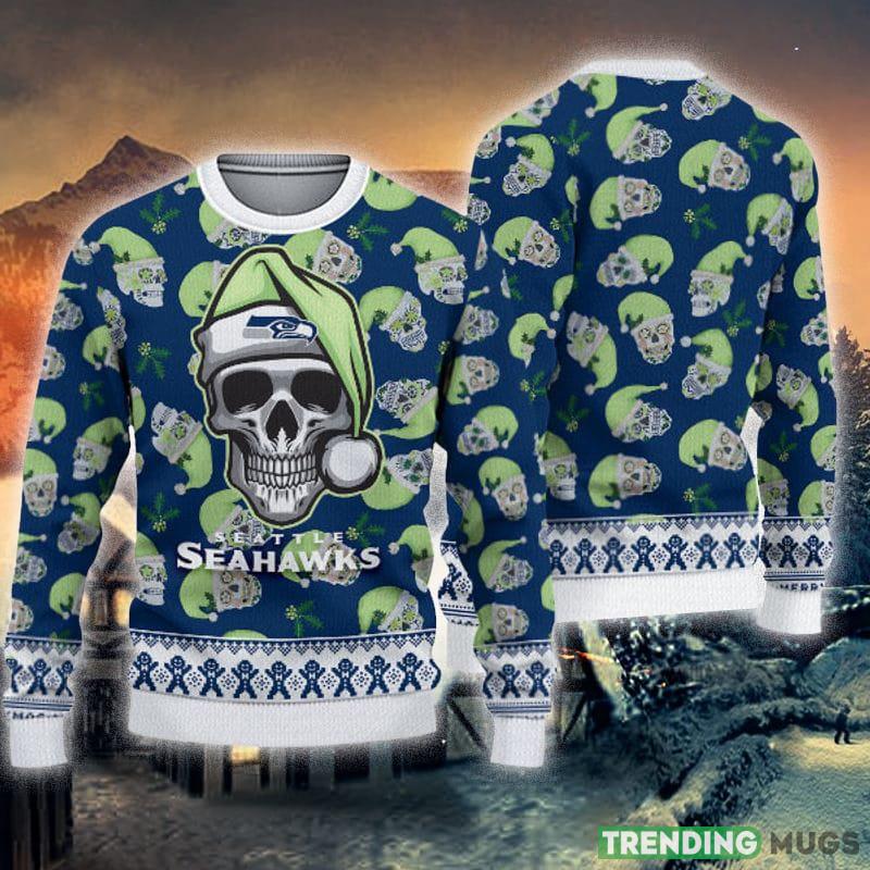 Seattle Seahawks Christmas Skull Knitted Ugly Christmas Sweater AOP Gift For Men And Women - Seattle Seahawks Christmas Skull Knitted Ugly Christmas Sweater AOP Gift For Men And Women Seattle Seahawks Christmas Skull Knitted Ugly Christmas Sweater AOP Gift For Men And Women - Seattle Seahawks Christmas Skull Knitted Ugly Christmas Sweater AOP Gift For Men And Women