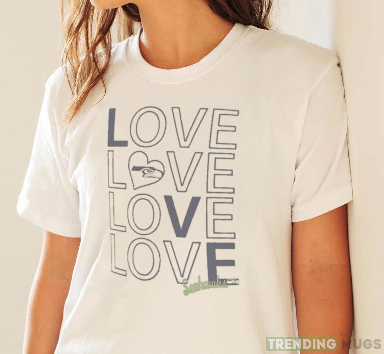 Seattle Seahawks G III Love Graphic T Shirt Light Shirt Seattle Seahawks G III Love Graphic T Shirt Light Shirt