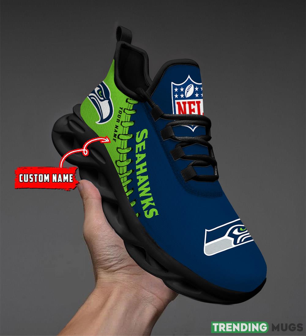 Seattle seahawks Max Soul Shoes Style 7 Custom Name Running Sneakers For Fans Gift Max Soul Seattle seahawks Max Soul Shoes Style 7 Custom Name Running Sneakers For Fans Gift Max Soul