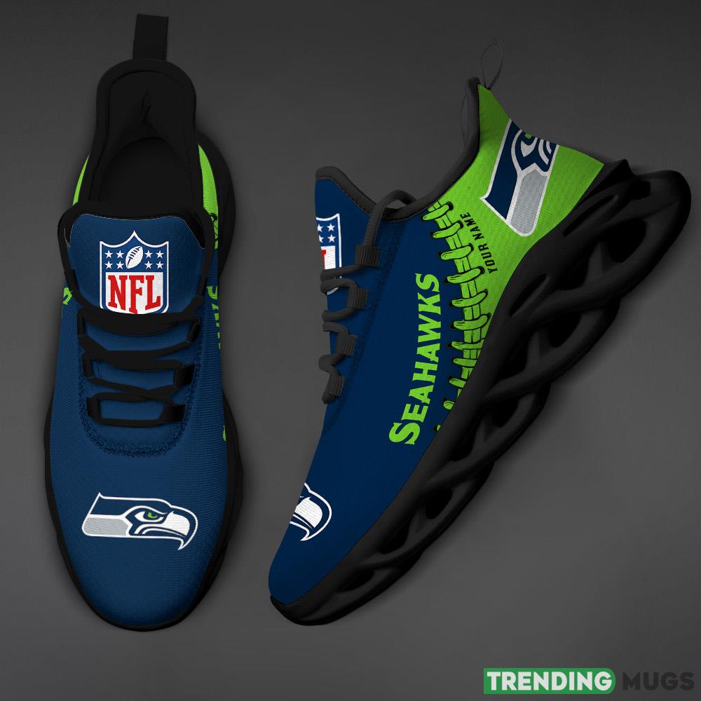 Seattle seahawks Max Soul Shoes Style 7 Custom Name Running Sneakers For Fans Gift Max Soul Seattle seahawks Max Soul Shoes Style 7 Custom Name Running Sneakers For Fans Gift Max Soul