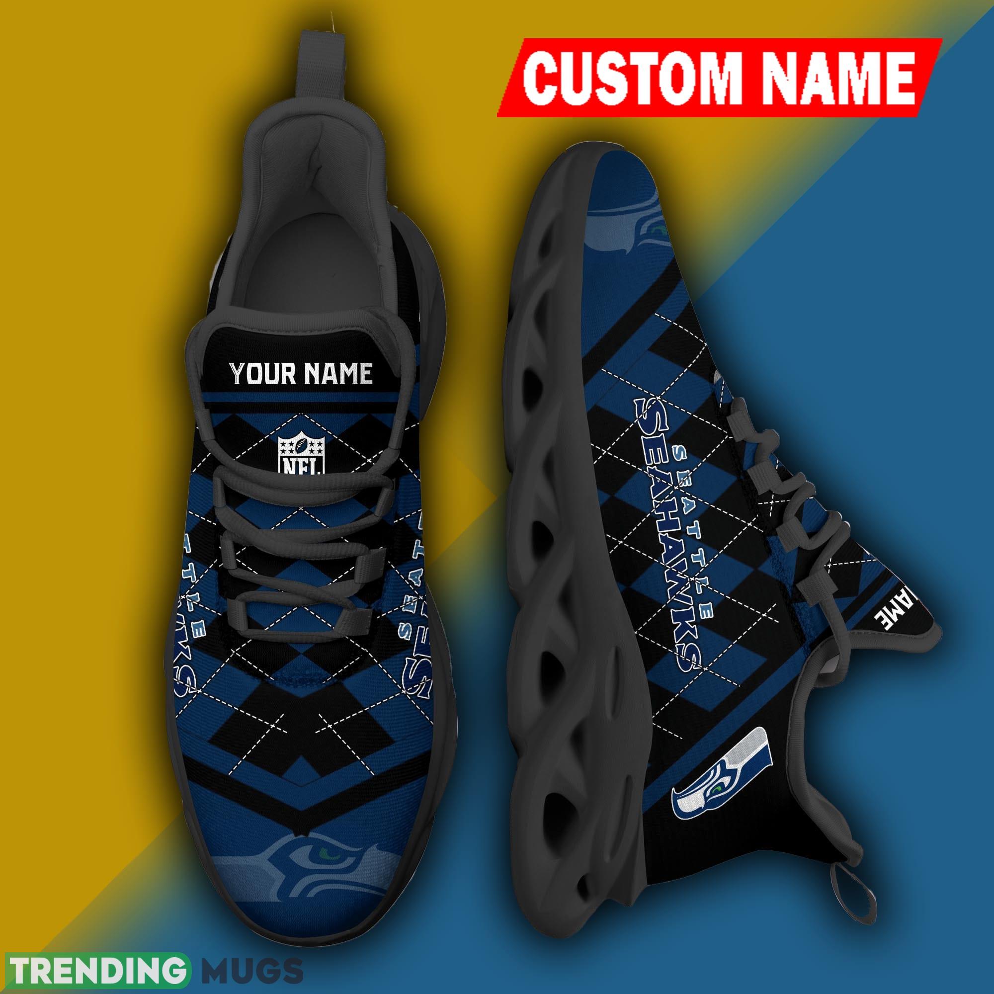 Seattle Seahawks NFL Christmas Sneakers Unique Personalized Max Soul Shoes - Seattle Seahawks NFL Christmas Sneakers Personalized Max Soul Shoes Photo 3 Seattle Seahawks NFL Christmas Sneakers Unique Personalized Max Soul Shoes - Seattle Seahawks NFL Christmas Sneakers Personalized Max Soul Shoes Photo 3