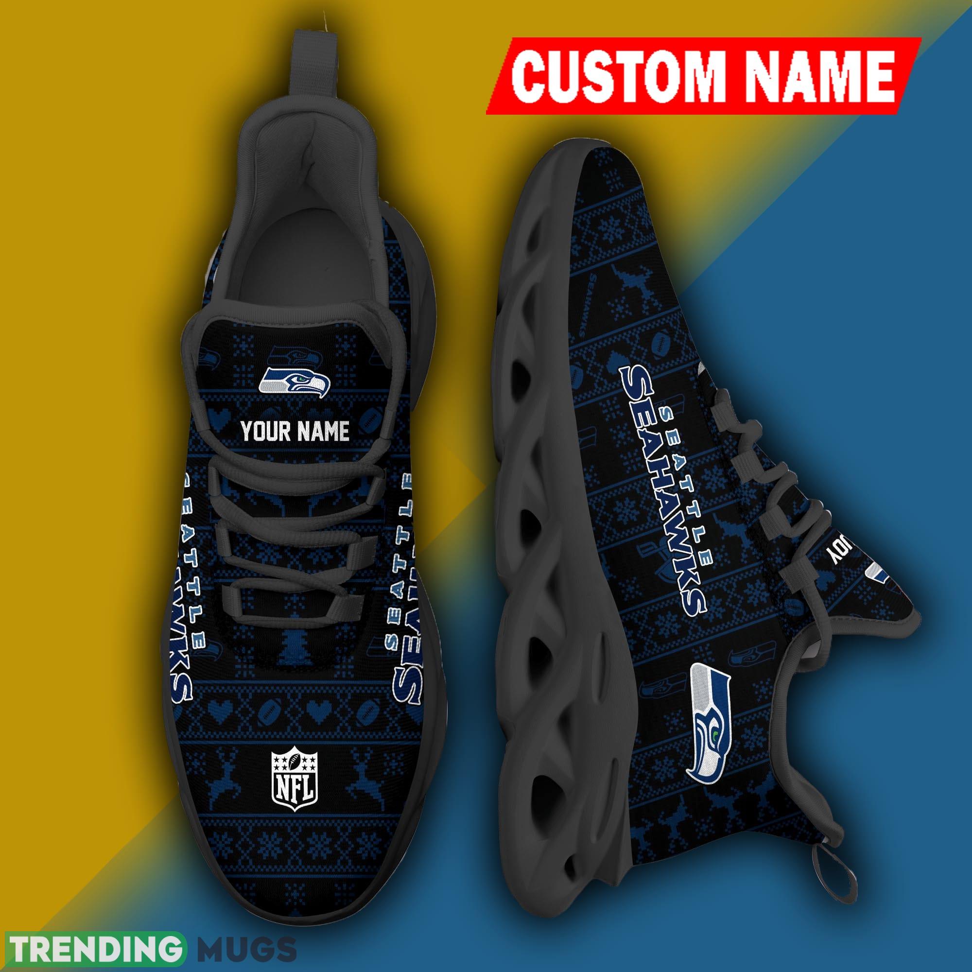 Seattle Seahawks NFL Xmas Fans Max Soul Sneakers Christmas Shoes Custom Name - Seattle Seahawks NFL Xmas Fans Max Soul Sneakers Christmas Shoes Custom Name Photo 3 Seattle Seahawks NFL Xmas Fans Max Soul Sneakers Christmas Shoes Custom Name - Seattle Seahawks NFL Xmas Fans Max Soul Sneakers Christmas Shoes Custom Name Photo 3