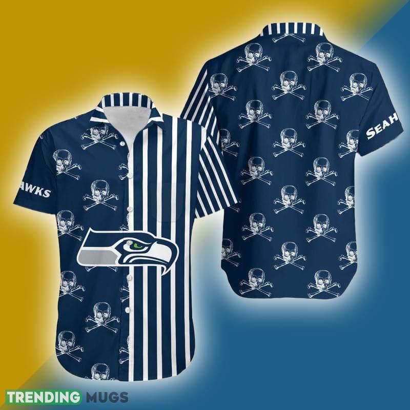 Seattle Seahawks Stripes and Skull Danger Hawaiian Shirt Gift For Halloween - Seattle Seahawks Stripes and Skull Danger Hawaiian Shirt Gift For Halloween Seattle Seahawks Stripes and Skull Danger Hawaiian Shirt Gift For Halloween - Seattle Seahawks Stripes and Skull Danger Hawaiian Shirt Gift For Halloween