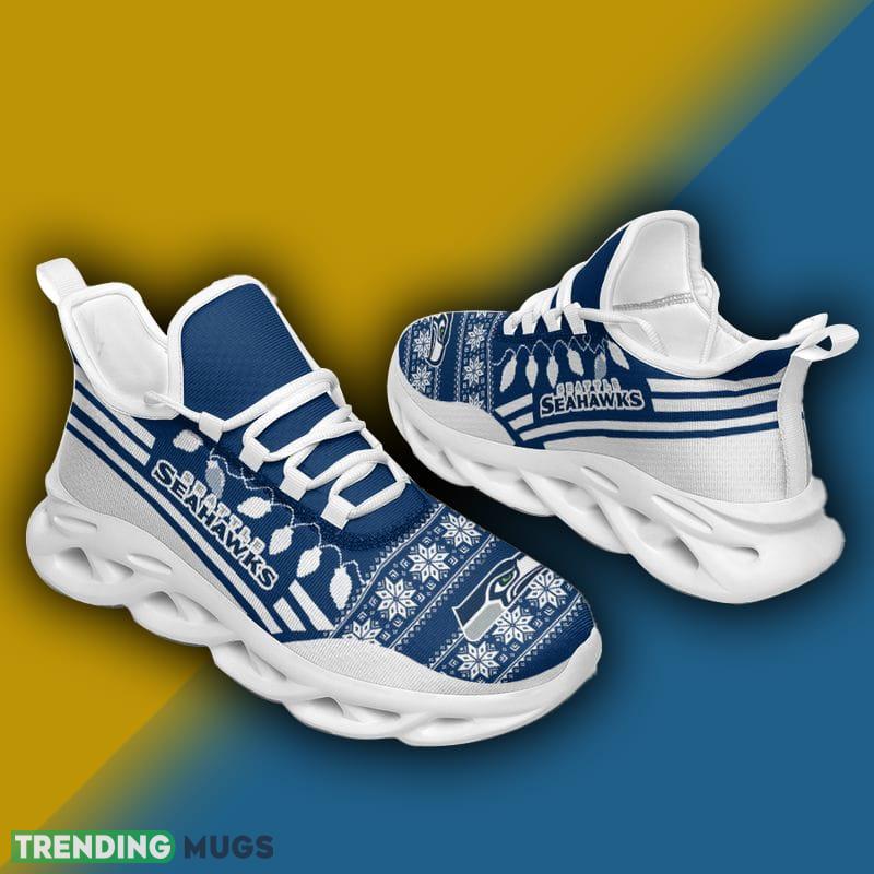Seattle Seahawks X max Santa Claus Max Soul Shoes Energize Christmas Sneakers Max Soul Seattle Seahawks X max Santa Claus Max Soul Shoes Energize Christmas Sneakers Max Soul