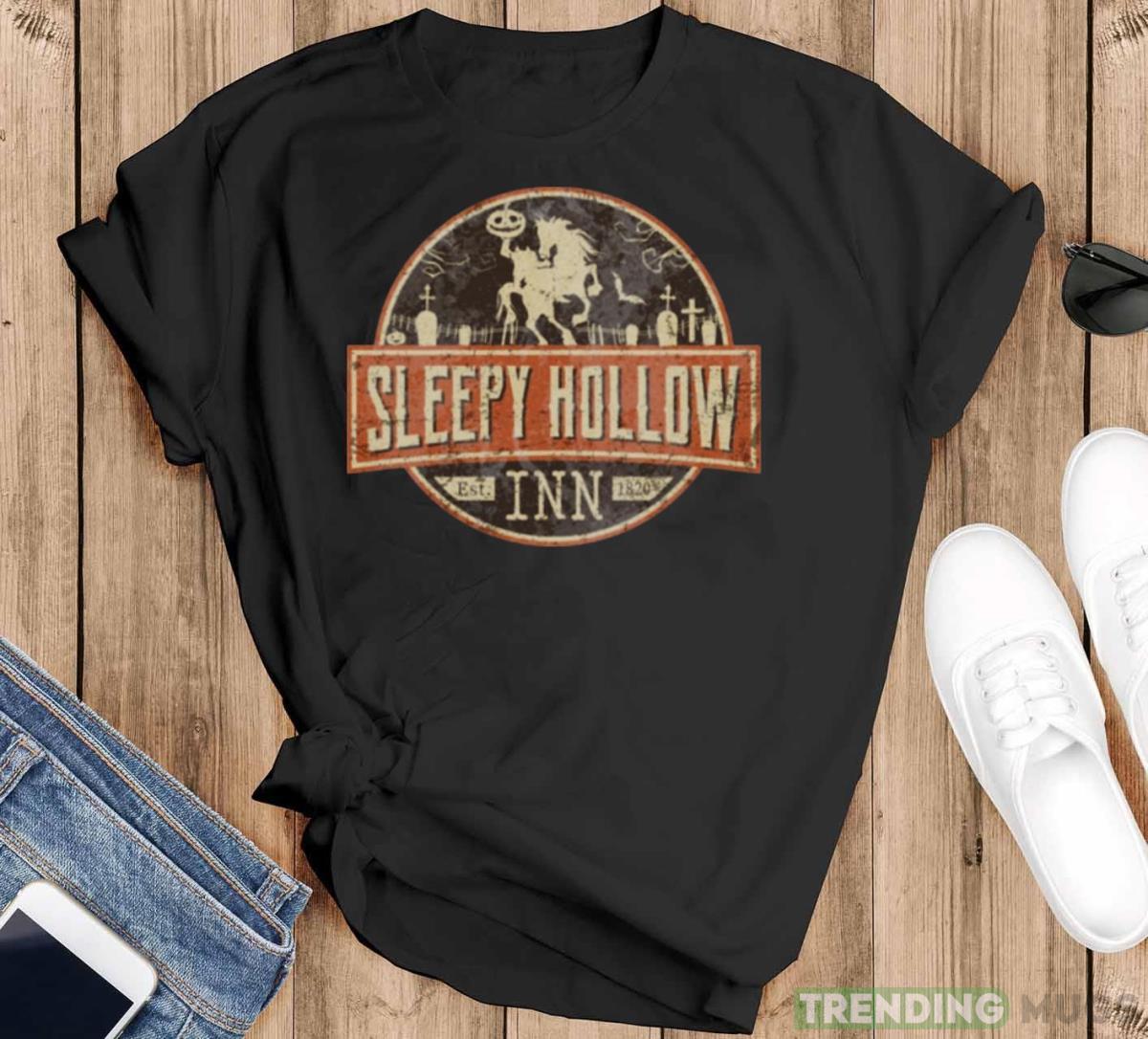 Sleepy Hollow Inn Halloween Headless Horseman shirt - Black T-Shirt Sleepy Hollow Inn Halloween Headless Horseman shirt - Black T-Shirt