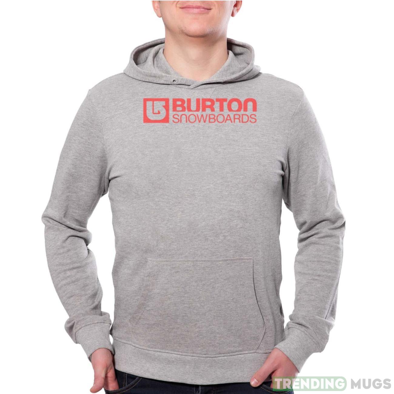 Slippery Burton Snowboards Slope shirt - Grey Unisex Hoodie Slippery Burton Snowboards Slope shirt - Grey Unisex Hoodie