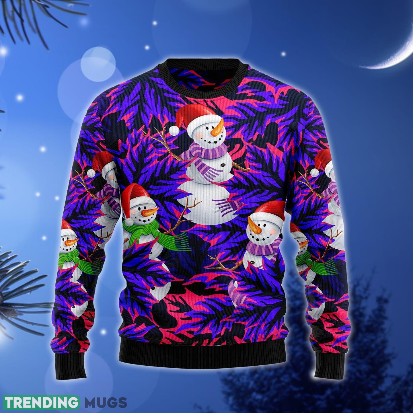 Snowman Leaves Ugly Christmas Sweater Gift Men Women - Snowman Leaves TY2311 unisex womens & mens, couples matching, friends, funny family ugly christmas holiday sweater gifts (plus size available)_1 Snowman Leaves Ugly Christmas Sweater Gift Men Women - Snowman Leaves TY2311 unisex womens & mens, couples matching, friends, funny family ugly christmas holiday sweater gifts (plus size available)_1