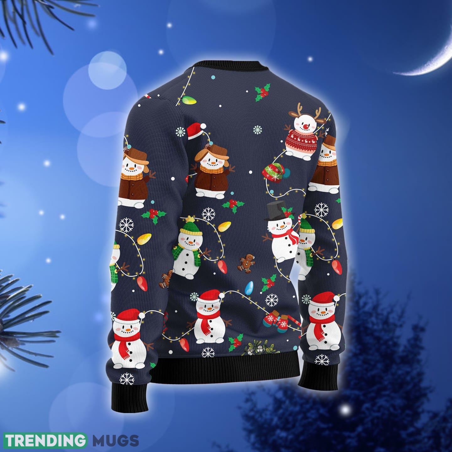 Snowman Light Ugly Christmas Sweater Gift Men Women 3D Sweater Snowman Light Ugly Christmas Sweater Gift Men Women 3D Sweater