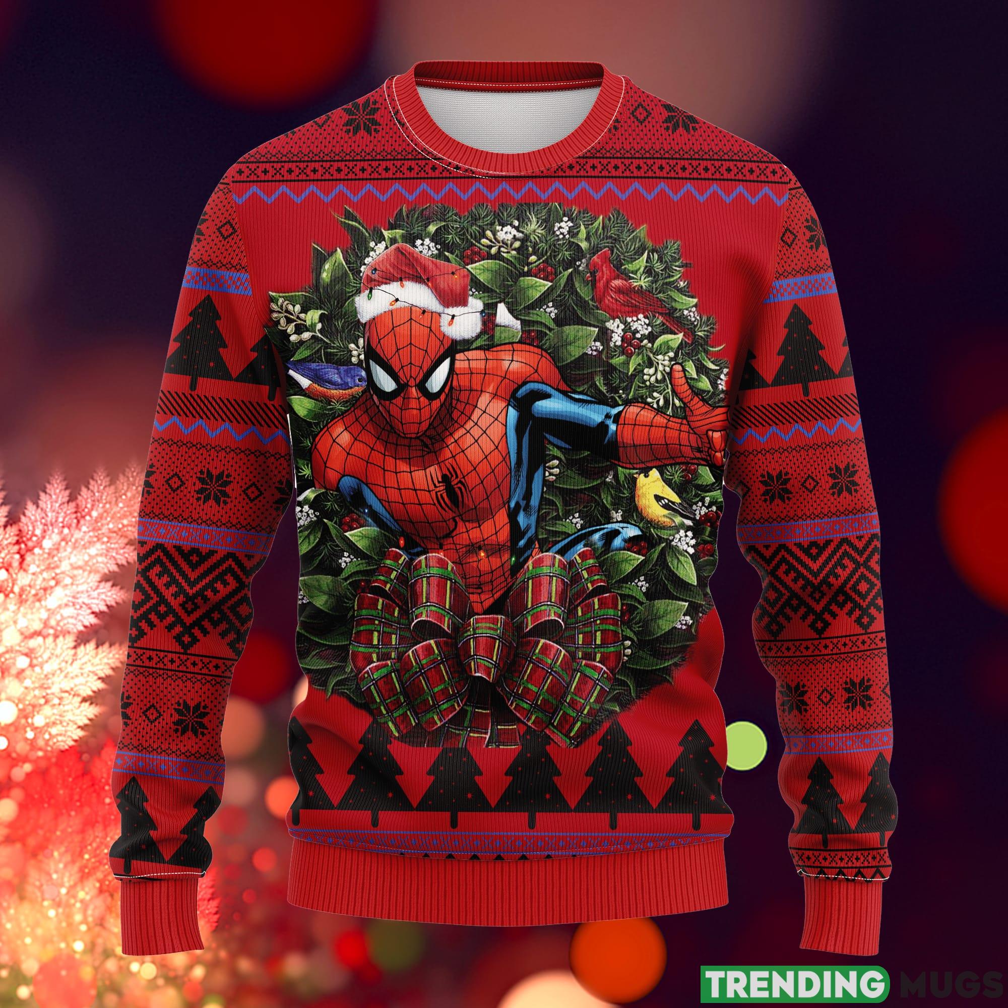 Spider Man Illustration Noel Ideas Ugly Christmas Sweater Gift Thanksgiving - Spider Man Illustration Noel Ideas Ugly Christmas Sweater Gift Thanksgiving_1 Spider Man Illustration Noel Ideas Ugly Christmas Sweater Gift Thanksgiving - Spider Man Illustration Noel Ideas Ugly Christmas Sweater Gift Thanksgiving_1