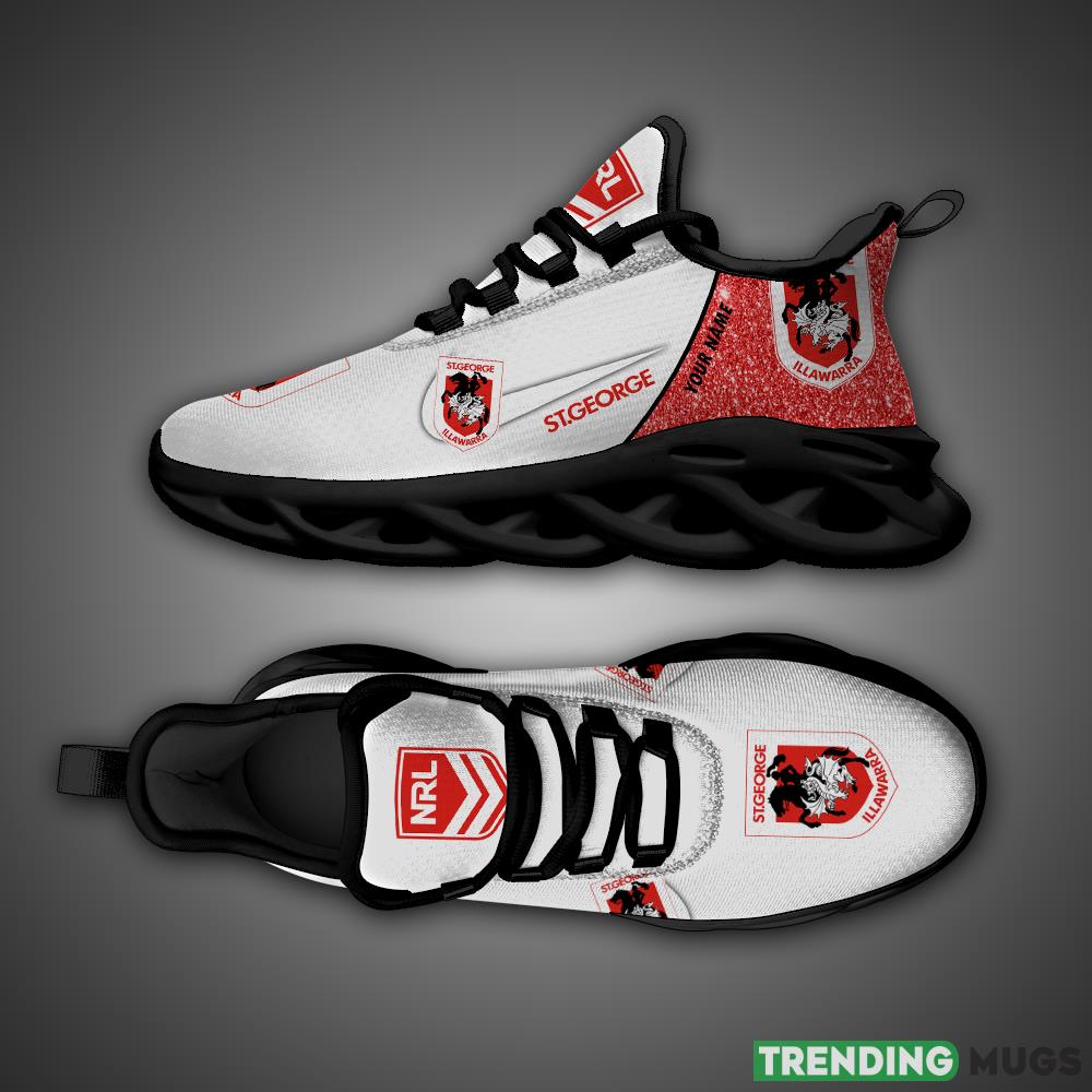 St. George Illawarra Dragons NRL Glitter Max Soul Shoes Custom Name Running Sneakers For Fans Gift Max Soul St. George Illawarra Dragons NRL Glitter Max Soul Shoes Custom Name Running Sneakers For Fans Gift Max Soul