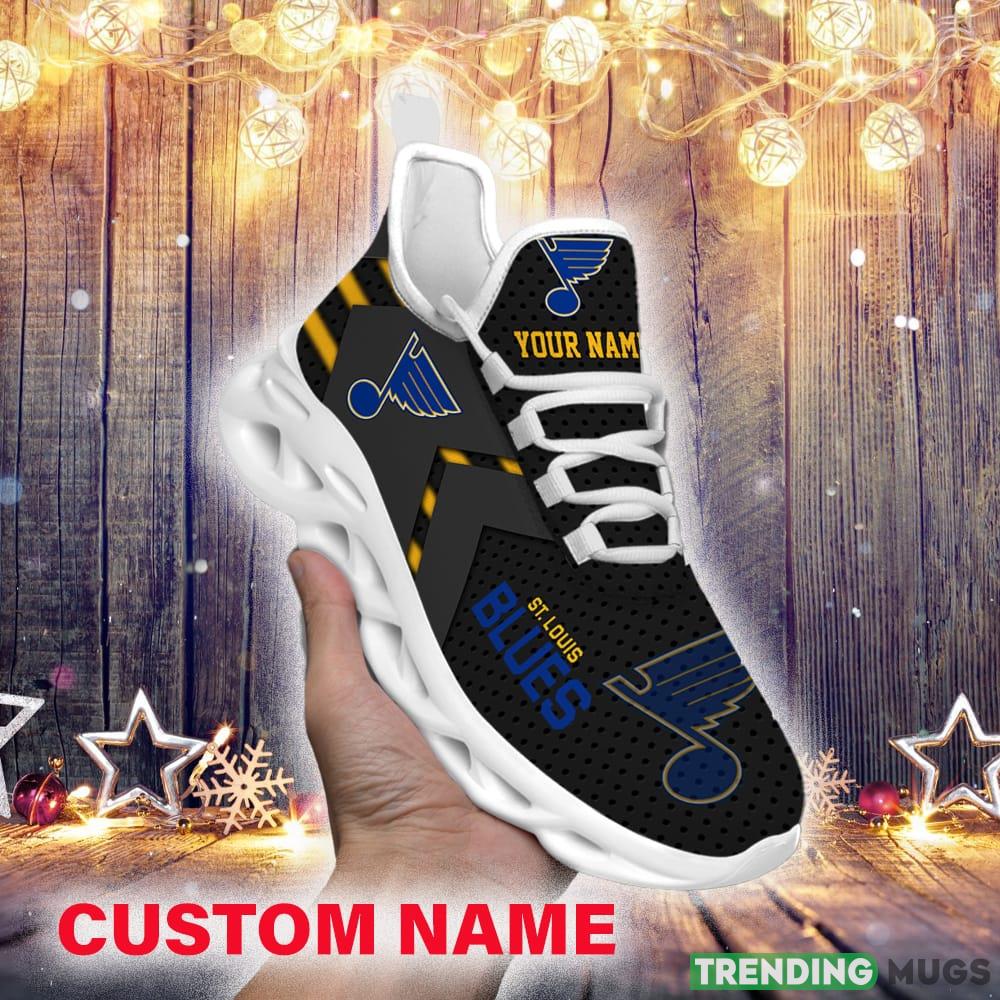 St Louis Blues Custom Name NHL Luxury Max Soul Shoes Gift For Fans Running Sneaker Max Soul St Louis Blues Custom Name NHL Luxury Max Soul Shoes Gift For Fans Running Sneaker Max Soul