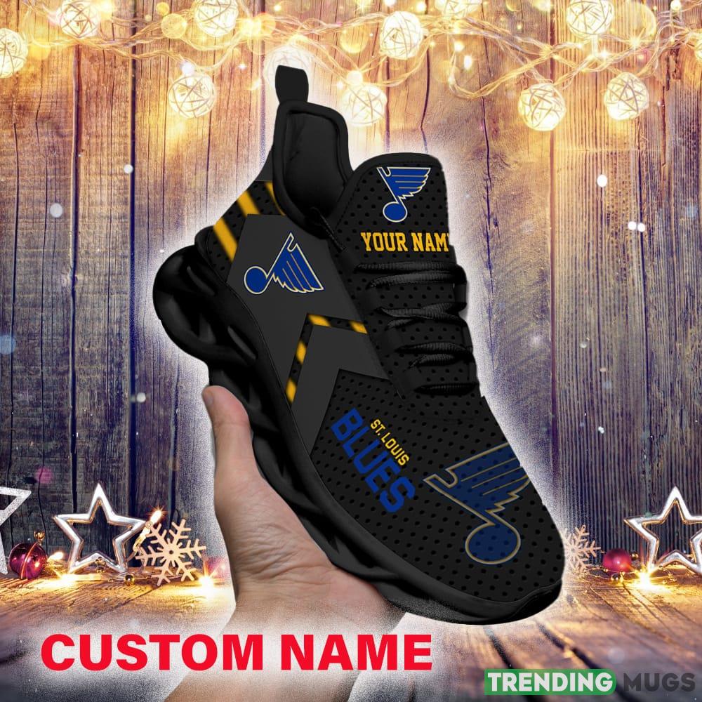 St Louis Blues Custom Name NHL Luxury Max Soul Shoes Gift For Fans Running Sneaker - St Louis Blues Personalized NHL Luxury Max Soul Shoes_1 St Louis Blues Custom Name NHL Luxury Max Soul Shoes Gift For Fans Running Sneaker - St Louis Blues Personalized NHL Luxury Max Soul Shoes_1