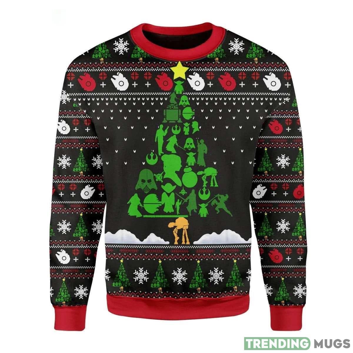 Star Wars Silhouette Xmas Tree Ugly Christmas Sweater Holiday For Men And Women - Star Wars Silhouette Xmas Tree Ugly Christmas Sweater Star Wars Silhouette Xmas Tree Ugly Christmas Sweater Holiday For Men And Women - Star Wars Silhouette Xmas Tree Ugly Christmas Sweater