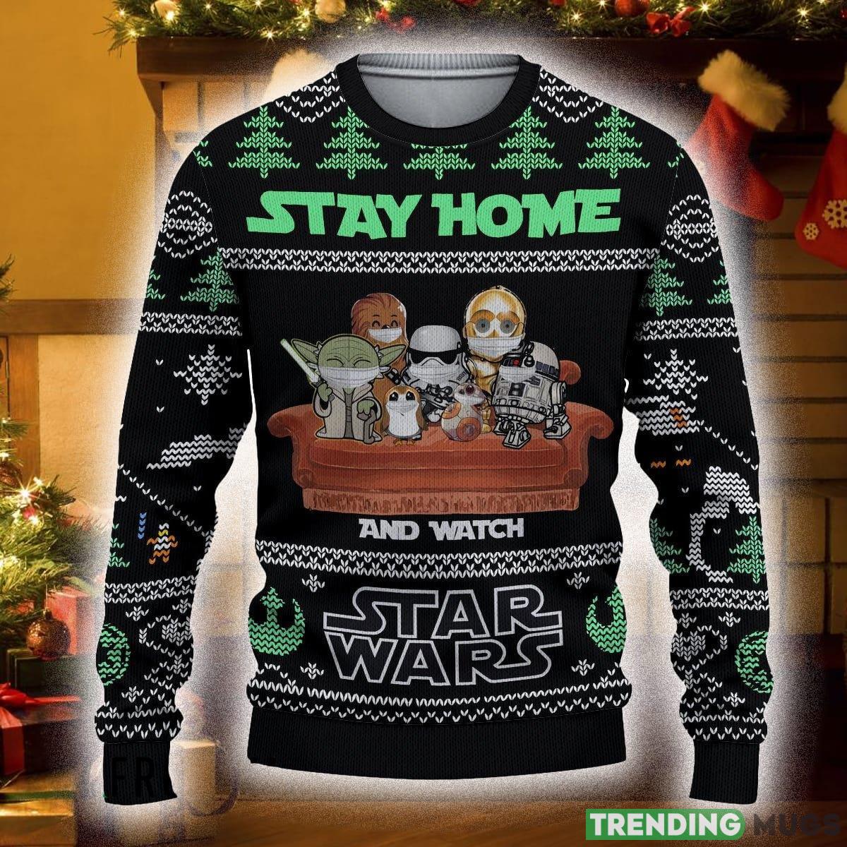 Stay Home Star Wars Ugly Christmas Sweater For Men And Women - Stay Home Star Wars Ugly Christmas Sweater For Men And Women Stay Home Star Wars Ugly Christmas Sweater For Men And Women - Stay Home Star Wars Ugly Christmas Sweater For Men And Women