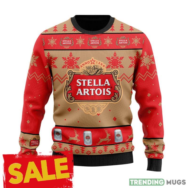 Stella Artois Christmas Sweater For Men And Women Gift Sweater Beer 3D Sweater Stella Artois Christmas Sweater For Men And Women Gift Sweater Beer 3D Sweater