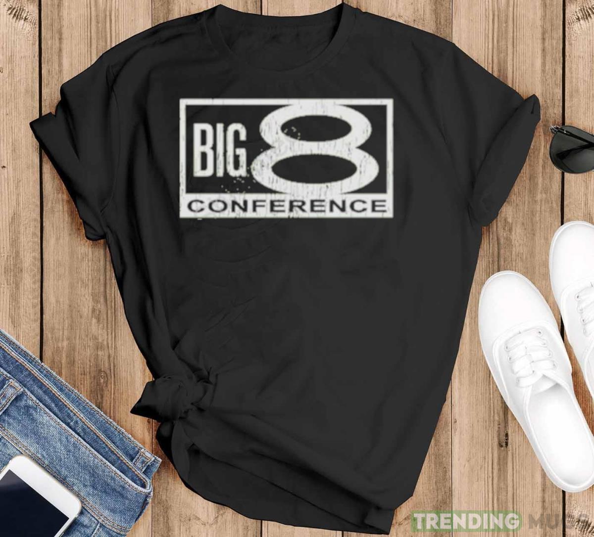 Super 70S Sports Store Big 8 Conference Shirt - Black T-Shirt Super 70S Sports Store Big 8 Conference Shirt - Black T-Shirt