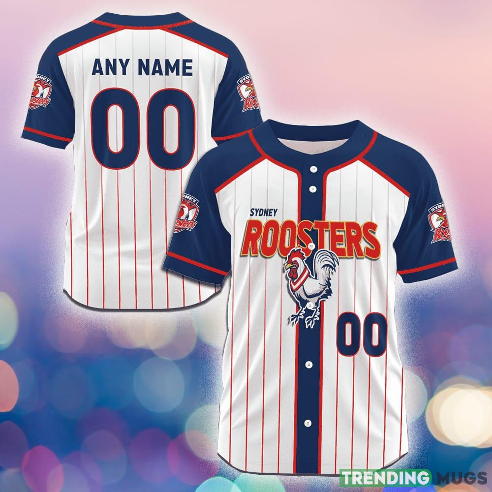 Sydney Roosters Custom Number And Name NRL Baseball Jersey Shirt Gift For Fans - Sydney Roosters CUSTOM NRL Baseball Jersey _1 Sydney Roosters Custom Number And Name NRL Baseball Jersey Shirt Gift For Fans - Sydney Roosters CUSTOM NRL Baseball Jersey _1