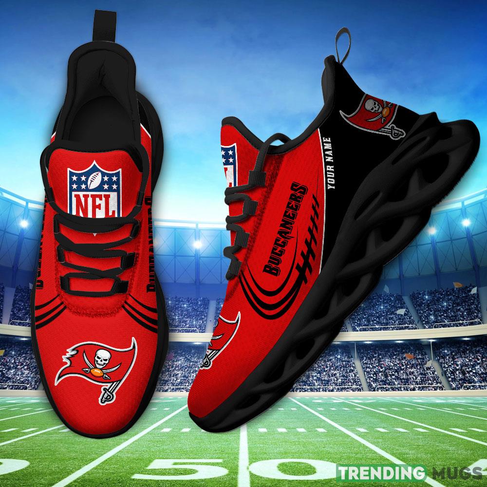 Tampa Bay Buccaneers Max Soul Shoes Style 6 Custom Name Running Sneakers For Fans Gift Max Soul Tampa Bay Buccaneers Max Soul Shoes Style 6 Custom Name Running Sneakers For Fans Gift Max Soul