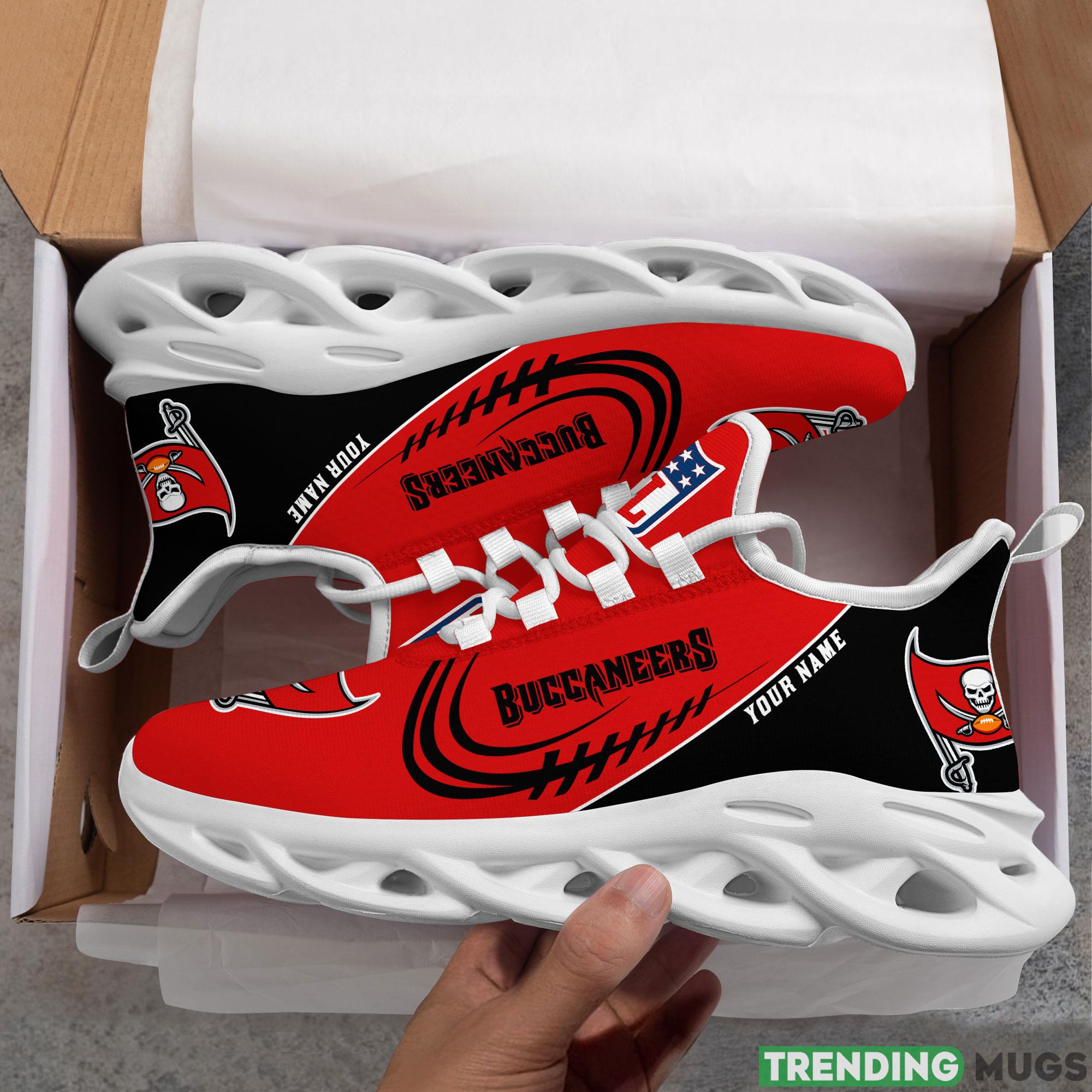 Tampa Bay Buccaneers Max Soul Shoes Style 6 Custom Name Running Sneakers For Fans Gift Max Soul Tampa Bay Buccaneers Max Soul Shoes Style 6 Custom Name Running Sneakers For Fans Gift Max Soul