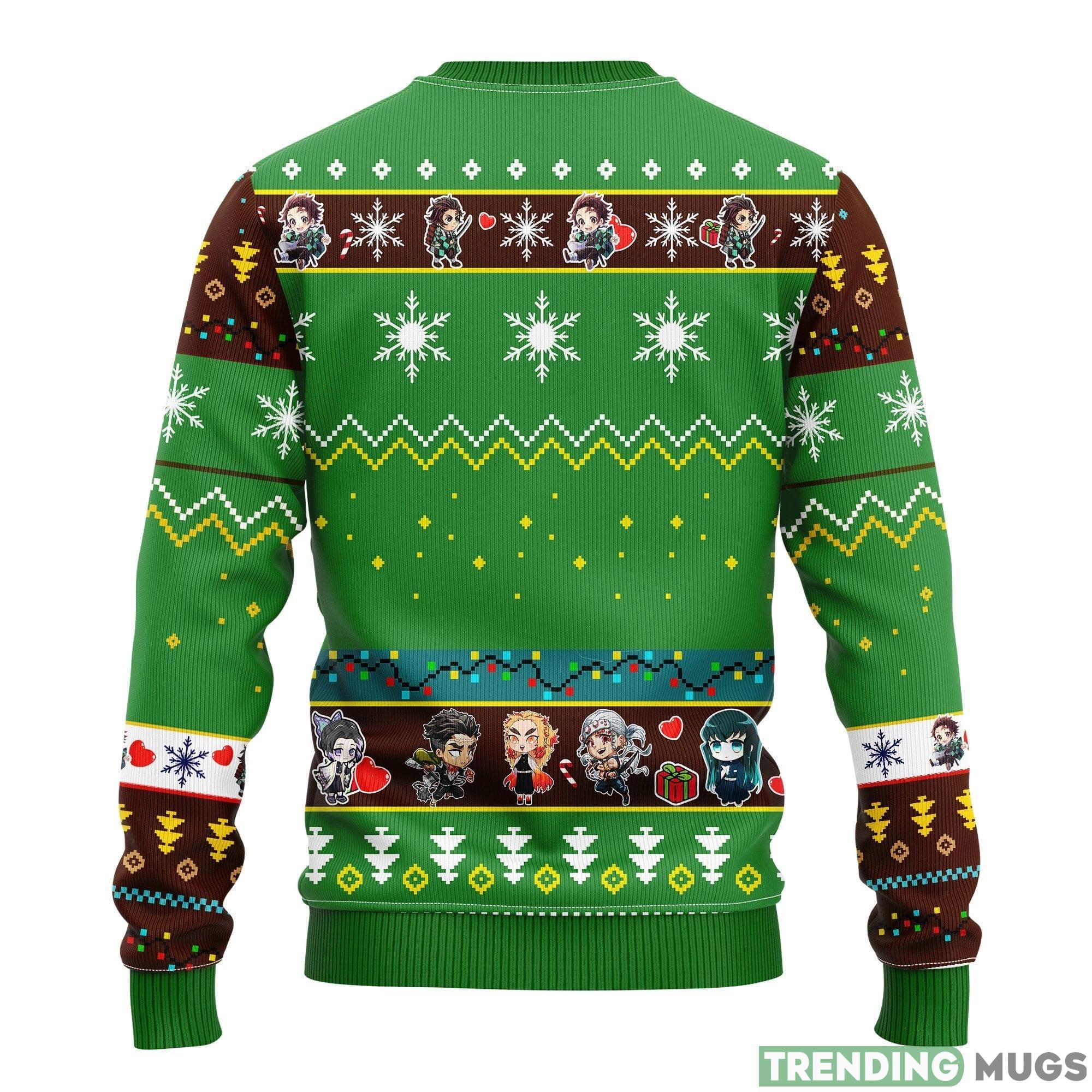 Tanjiro Kamado Demon Slayer Anime Green Funny Ideas Ugly Christmas Sweater Gift Thanksgiving 3D Sweater Tanjiro Kamado Demon Slayer Anime Green Funny Ideas Ugly Christmas Sweater Gift Thanksgiving 3D Sweater
