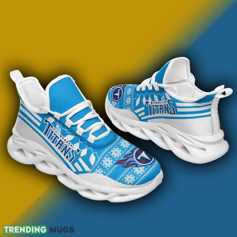 Tennessee Titans X max Santa Claus Max Soul Shoes Sleek Christmas Sneakers Max Soul Tennessee Titans X max Santa Claus Max Soul Shoes Sleek Christmas Sneakers Max Soul