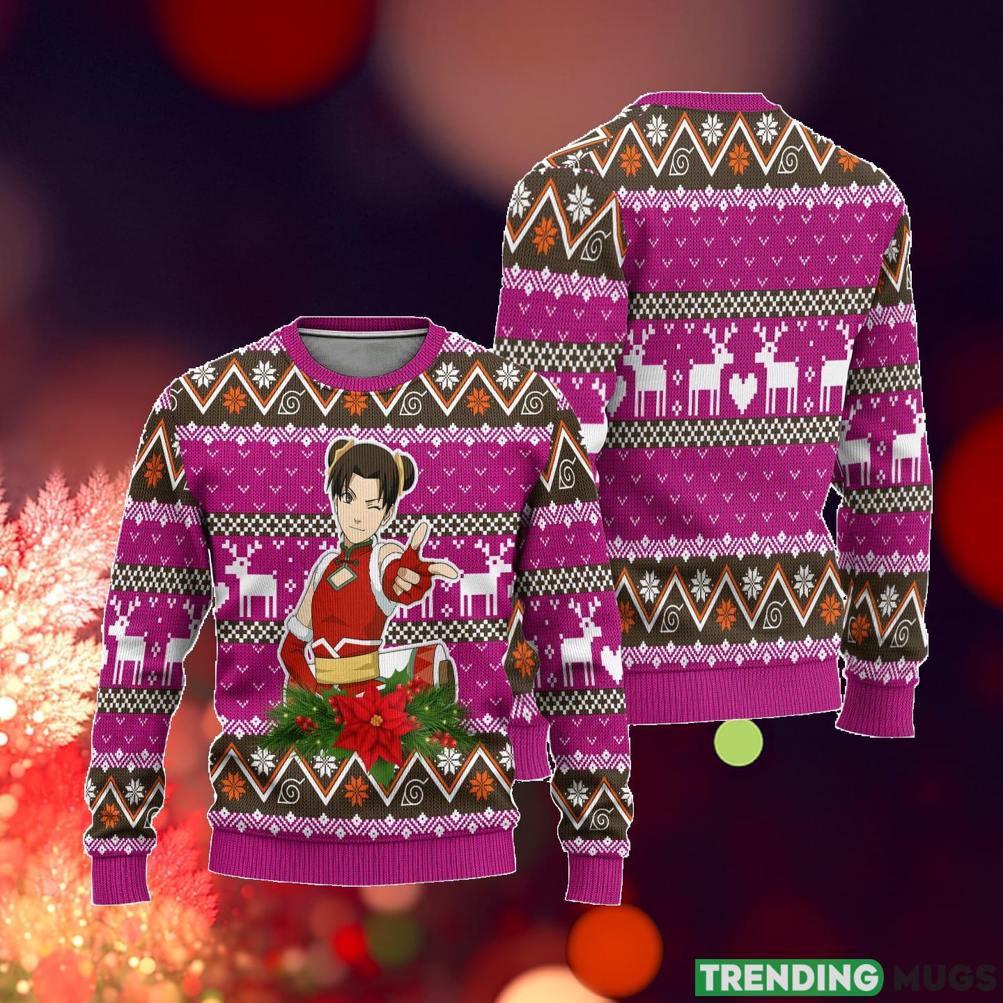 Tenten Custom Naruto Anime Xmas Ideas Ugly Christmas Sweater Gift Thanksgiving 3D Sweater Tenten Custom Naruto Anime Xmas Ideas Ugly Christmas Sweater Gift Thanksgiving 3D Sweater