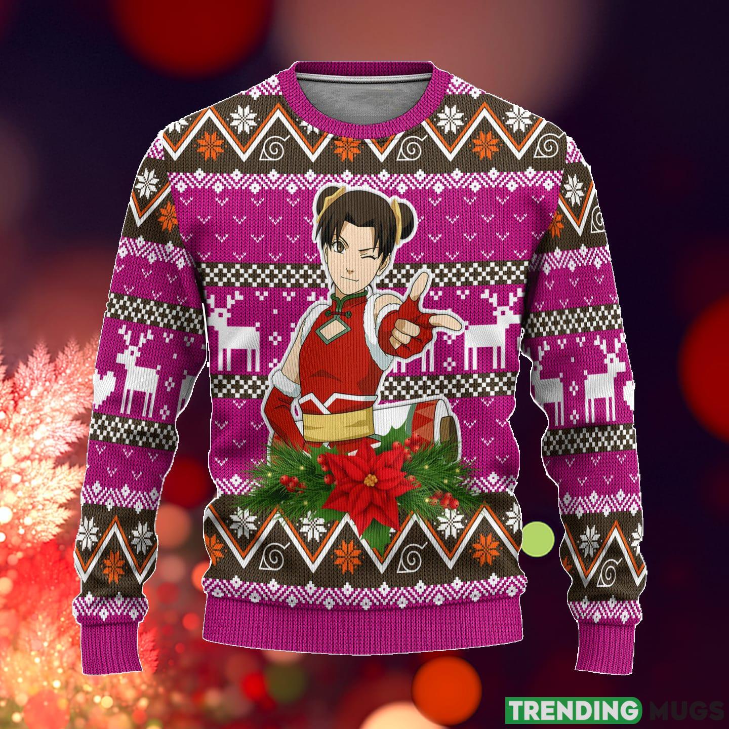 Tenten Custom Naruto Anime Xmas Ideas Ugly Christmas Sweater Gift Thanksgiving - Tenten Custom Naruto Anime Xmas Ideas Ugly Christmas Sweater Gift Thanksgiving_1 Tenten Custom Naruto Anime Xmas Ideas Ugly Christmas Sweater Gift Thanksgiving - Tenten Custom Naruto Anime Xmas Ideas Ugly Christmas Sweater Gift Thanksgiving_1