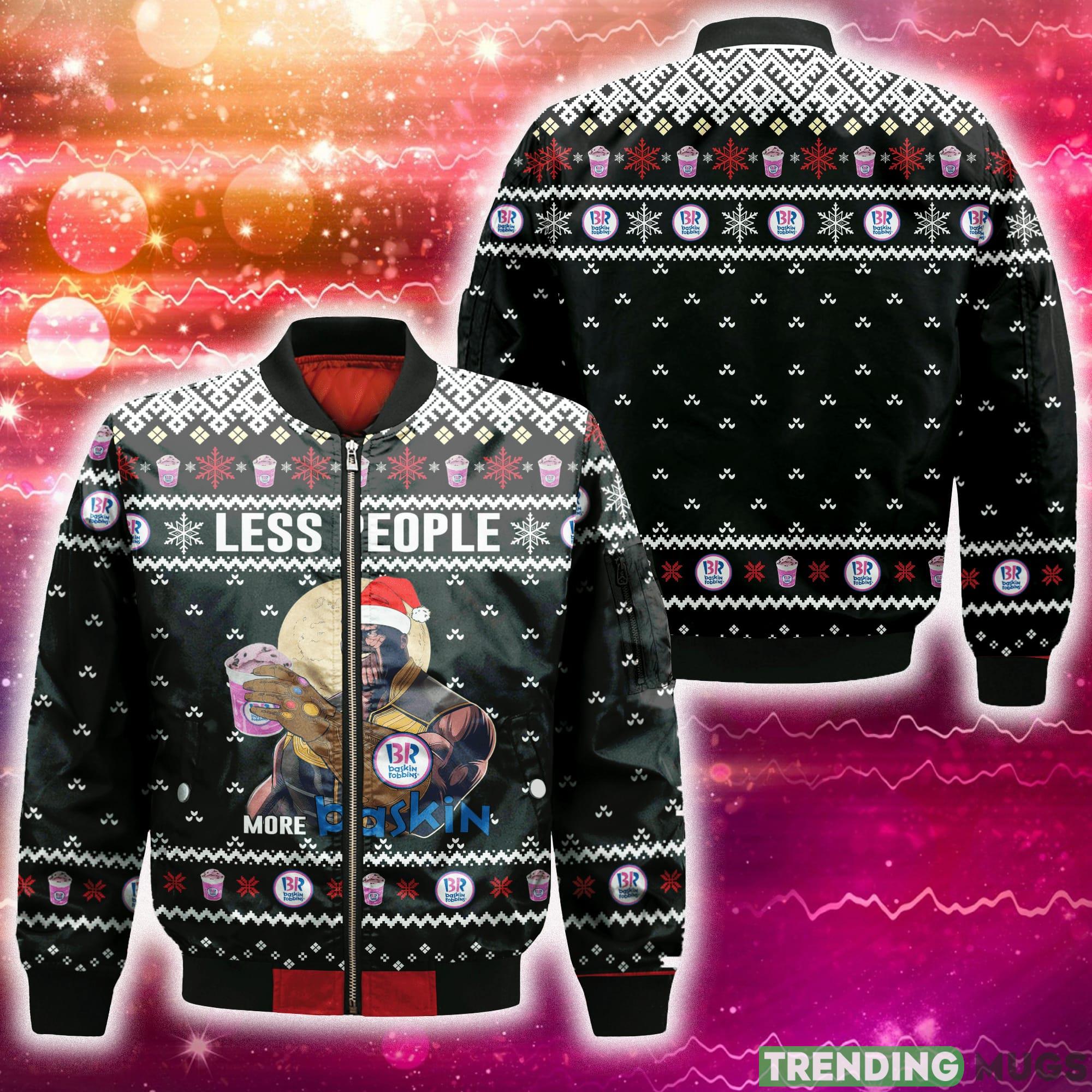 Thanos Less People More Baskin-Robbins 3D Bomber AOP For Men And Women Gift Christmas - Thanos Less People More Baskin-Robbins 3D Bomber AOP For Men And Women Gift Christmas Thanos Less People More Baskin-Robbins 3D Bomber AOP For Men And Women Gift Christmas - Thanos Less People More Baskin-Robbins 3D Bomber AOP For Men And Women Gift Christmas