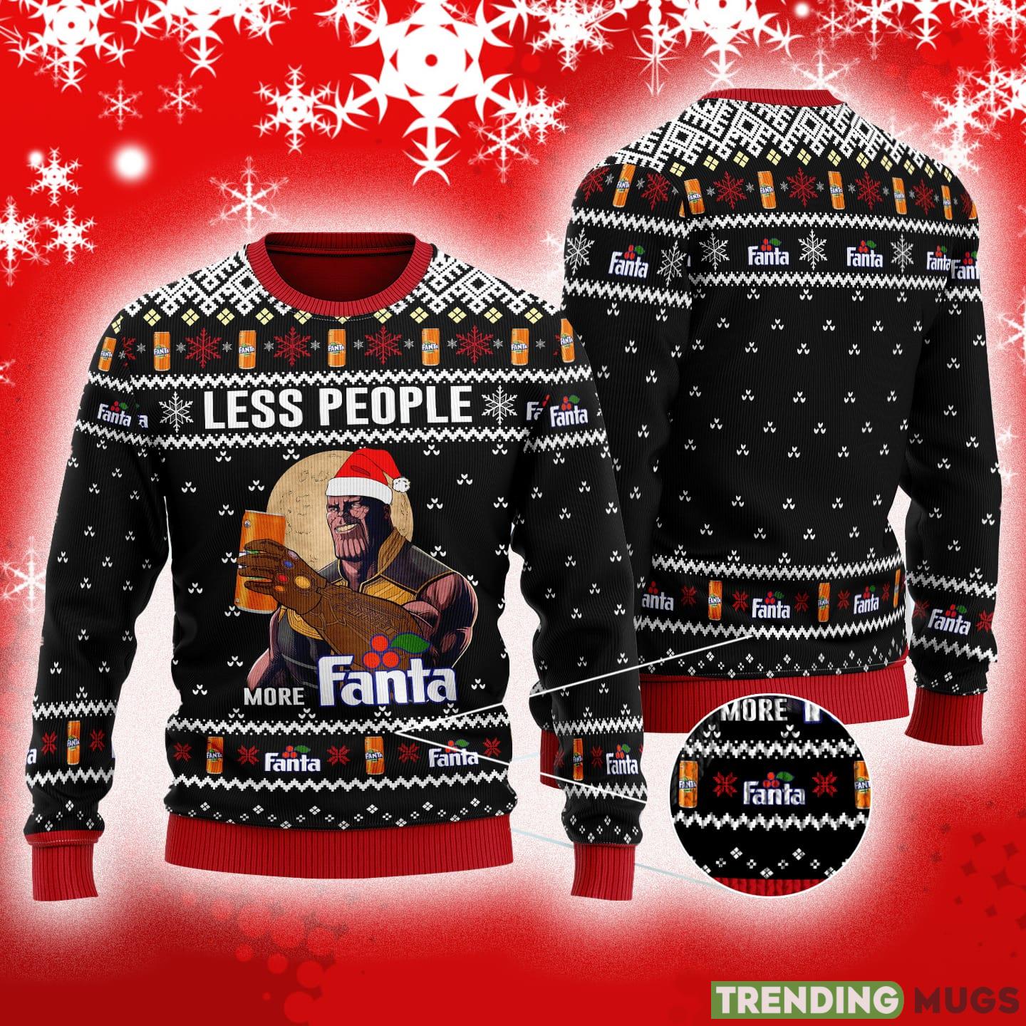 Thanos Less People More Fanta Ugly Christmas Sweater For Men And Women Gift - Thanos Less People More Fanta Ugly Christmas Sweater For Men And Women Gift Thanos Less People More Fanta Ugly Christmas Sweater For Men And Women Gift - Thanos Less People More Fanta Ugly Christmas Sweater For Men And Women Gift