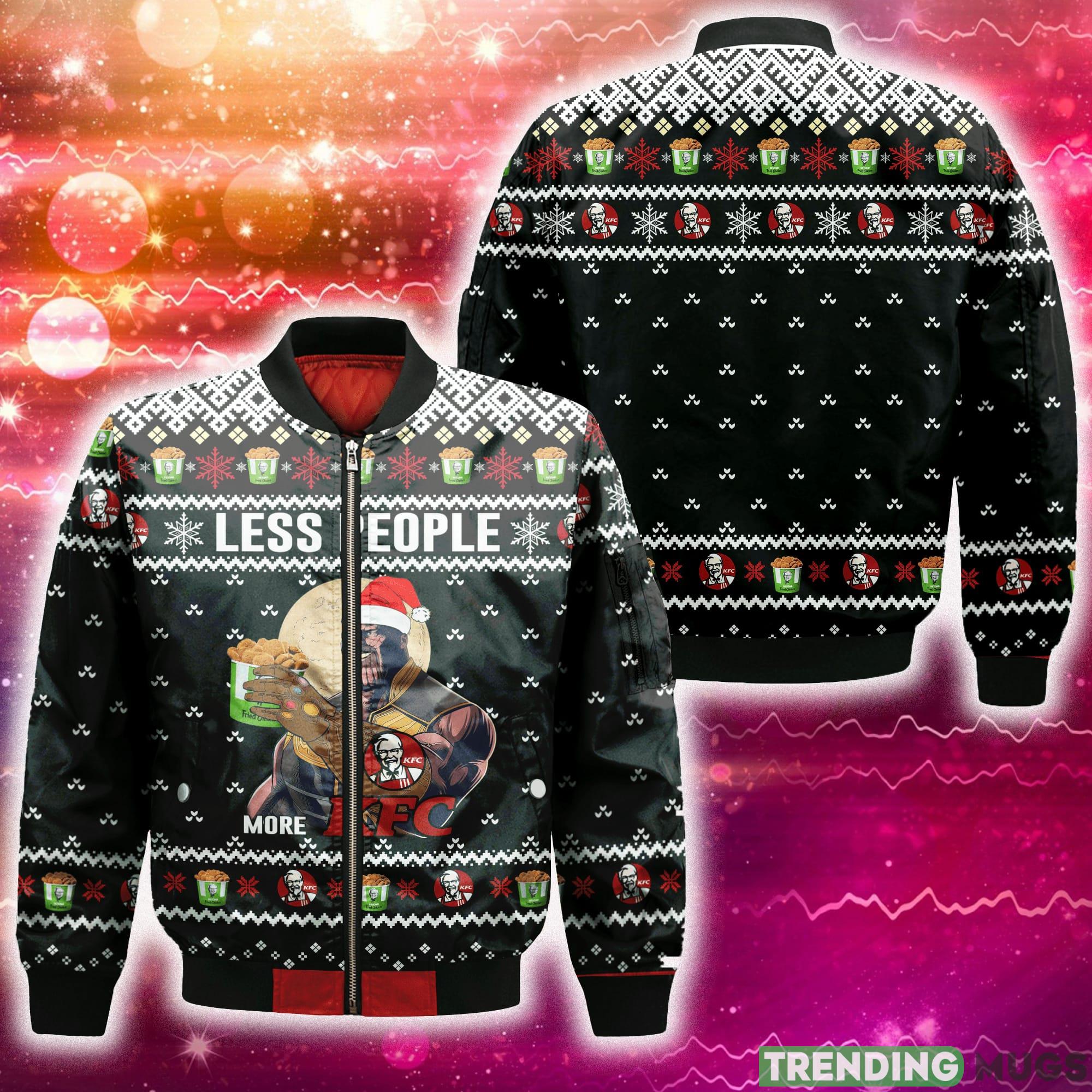 Thanos Less People More KFC 3D Bomber AOP For Men And Women Gift Christmas - Thanos Less People More KFC 3D Bomber AOP For Men And Women Gift Christmas Thanos Less People More KFC 3D Bomber AOP For Men And Women Gift Christmas - Thanos Less People More KFC 3D Bomber AOP For Men And Women Gift Christmas