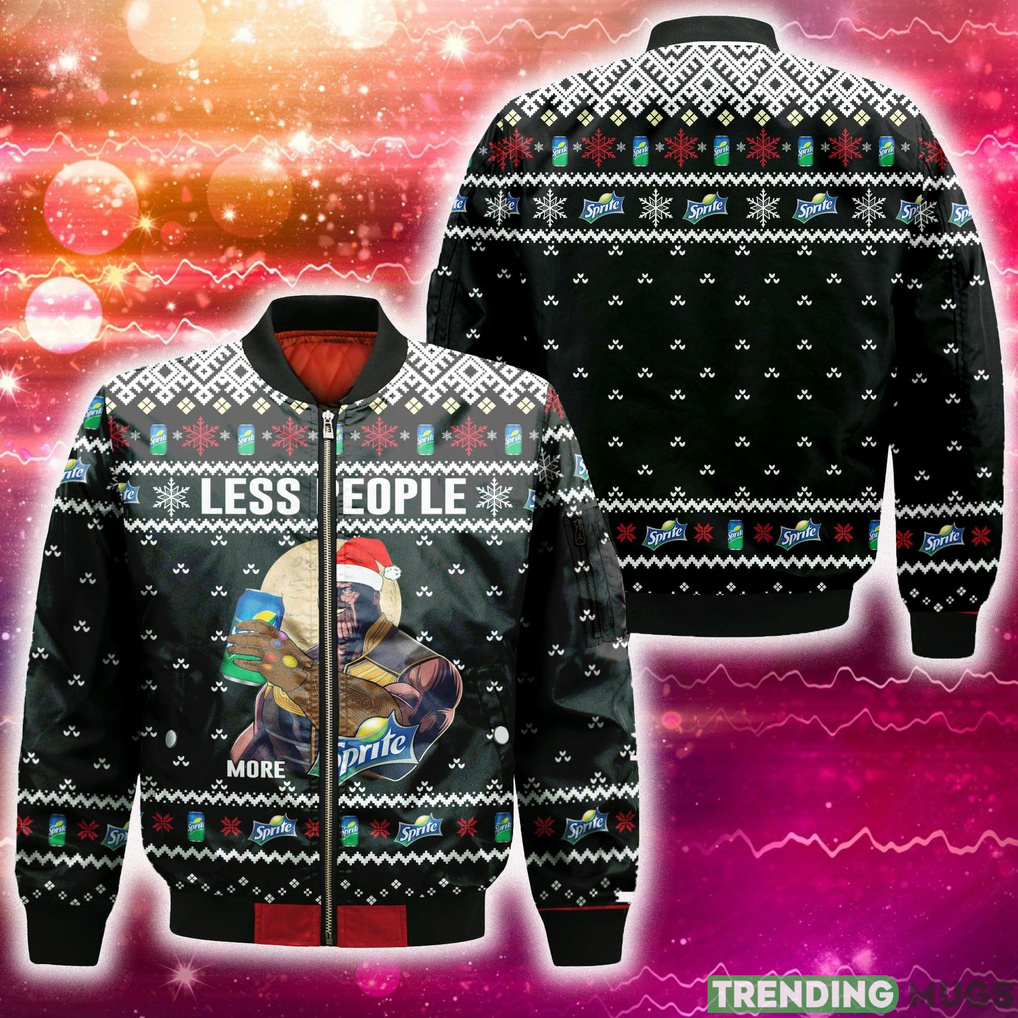 Thanos Less People More Sprite 3D Bomber AOP For Men And Women Gift Christmas - Thanos Less People More Sprite 3D Bomber AOP For Men And Women Gift Christmas Thanos Less People More Sprite 3D Bomber AOP For Men And Women Gift Christmas - Thanos Less People More Sprite 3D Bomber AOP For Men And Women Gift Christmas