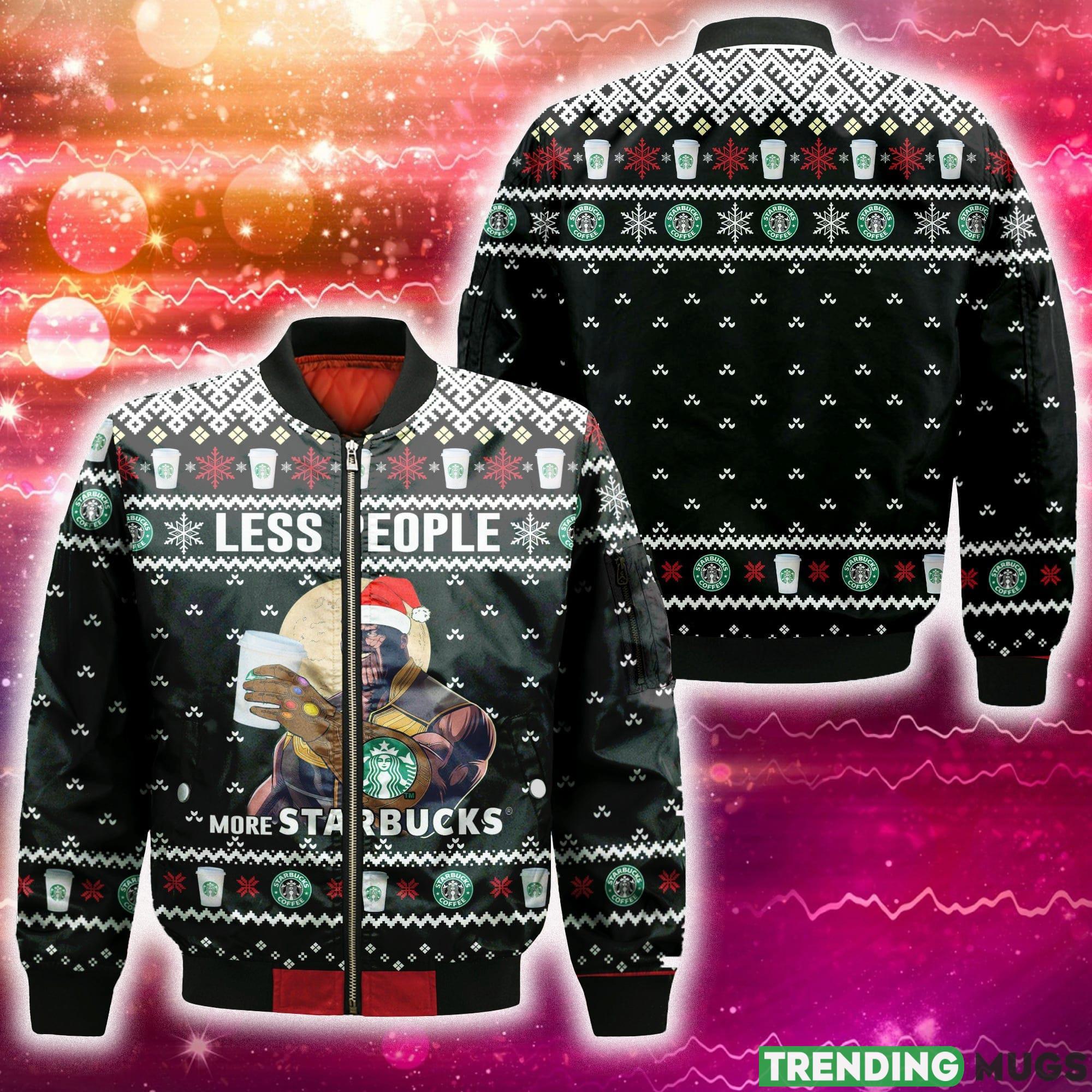 Thanos Less People More Starbucks 3D Bomber AOP For Men And Women Gift Christmas - Thanos Less People More Starbucks 3D Bomber AOP For Men And Women Gift Christmas Thanos Less People More Starbucks 3D Bomber AOP For Men And Women Gift Christmas - Thanos Less People More Starbucks 3D Bomber AOP For Men And Women Gift Christmas