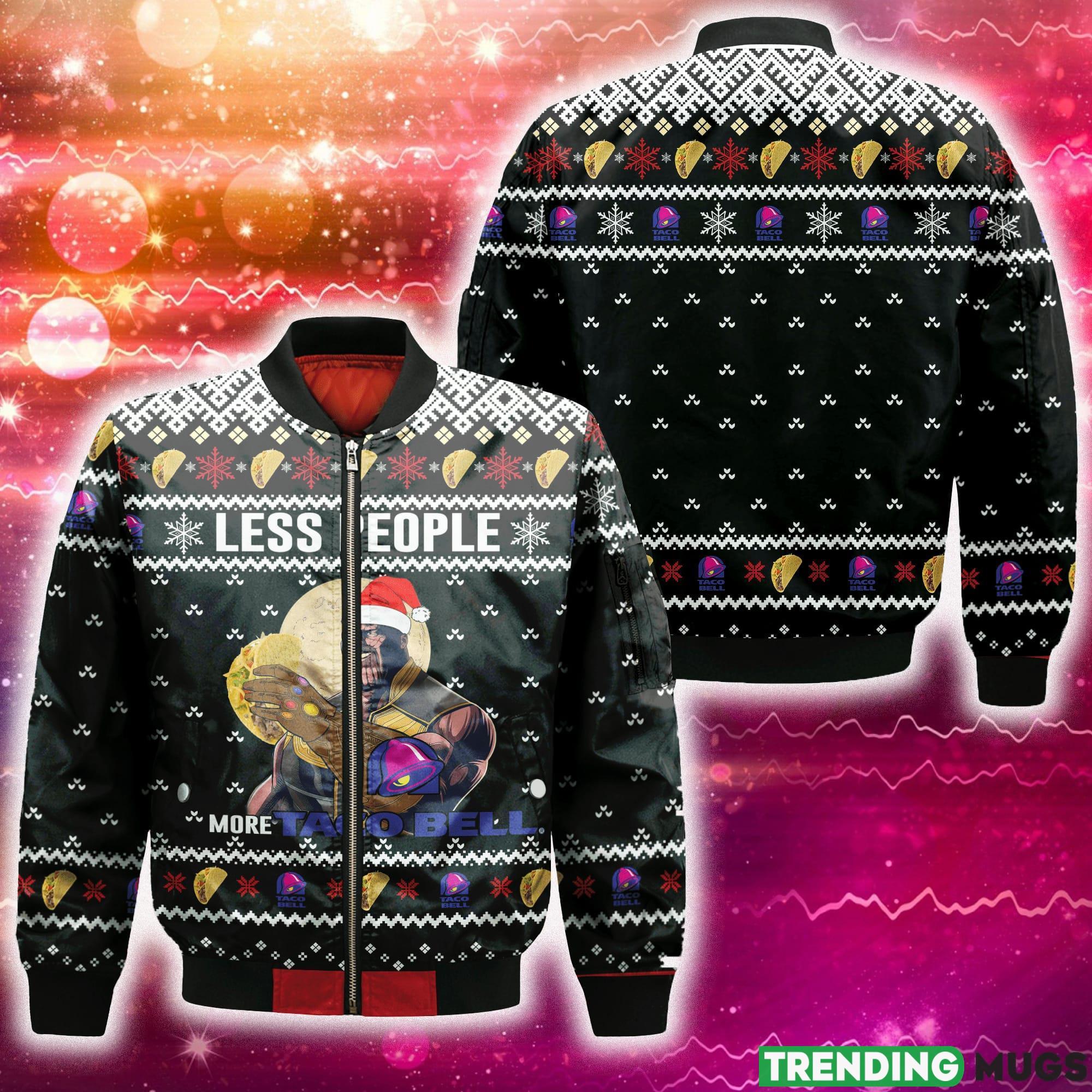 Thanos Less People More Taco Bell 3D Bomber AOP For Men And Women Gift Christmas - Thanos Less People More Taco Bell 3D Bomber AOP For Men And Women Gift Christmas Thanos Less People More Taco Bell 3D Bomber AOP For Men And Women Gift Christmas - Thanos Less People More Taco Bell 3D Bomber AOP For Men And Women Gift Christmas