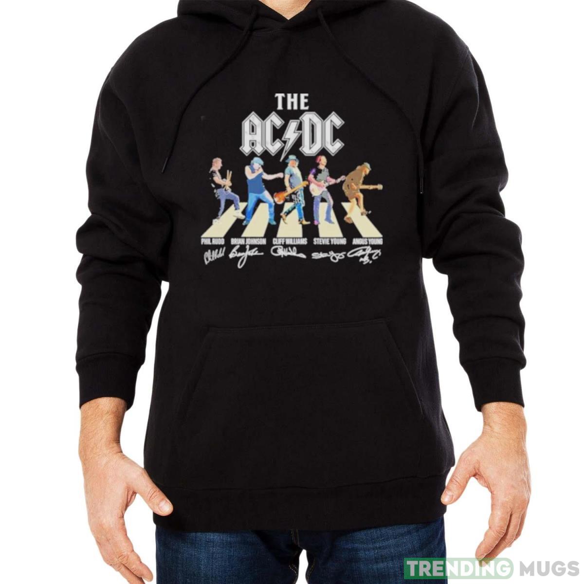The AC DC Band Abbey Road Signatures Shirt Dark Shirt The AC DC Band Abbey Road Signatures Shirt Dark Shirt
