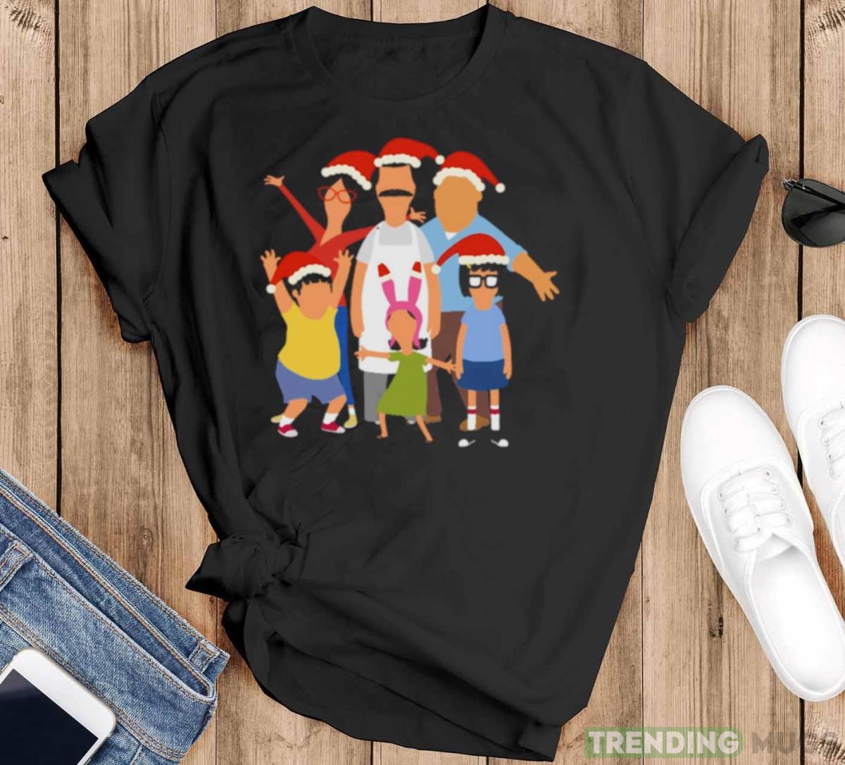 The Belchers 6 Christmas shirt - Black T-Shirt The Belchers 6 Christmas shirt - Black T-Shirt