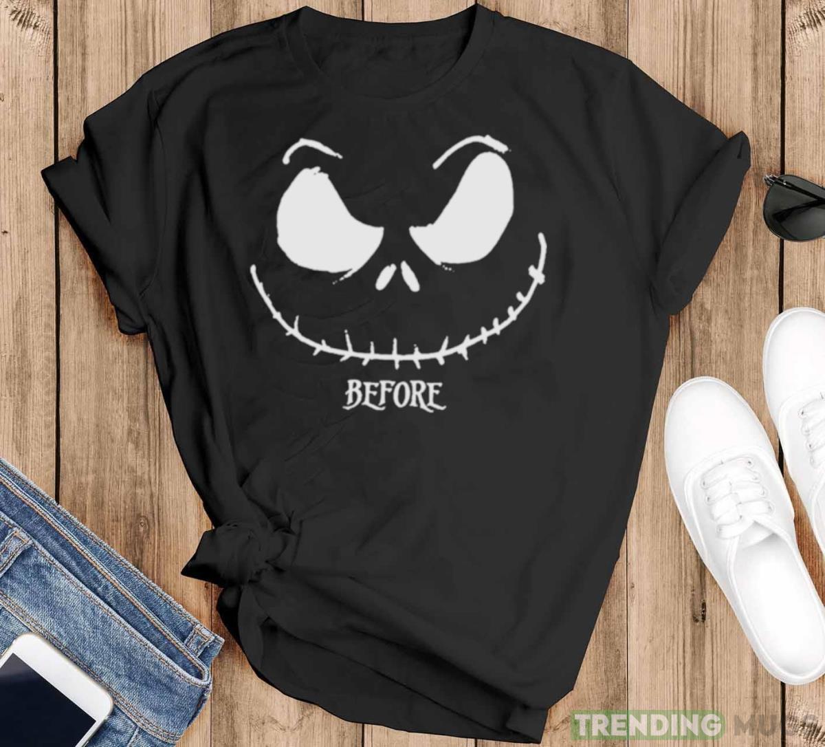 The nightmare before Christmas Jack face shirt - Black T-Shirt The nightmare before Christmas Jack face shirt - Black T-Shirt