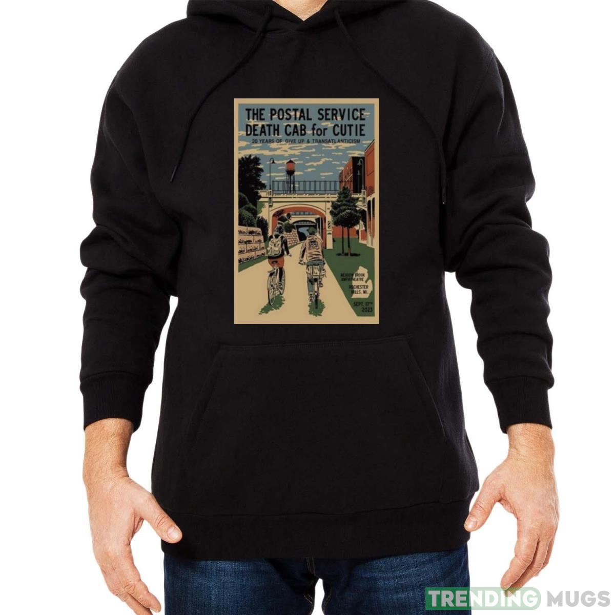 The Postal Service and Death Cab for Cutie Meadow Brook Amphitheatre Rochester Hills MI Sept 17 2023 T Shirt Dark Shirt The Postal Service and Death Cab for Cutie Meadow Brook Amphitheatre Rochester Hills MI Sept 17 2023 T Shirt Dark Shirt