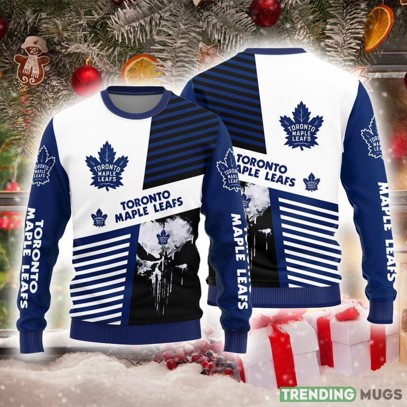 Toronto Maple Leafs Skull Pattern Knitted Ugly Christmas Sweater AOP Gift For Men And Women - Toronto Maple Leafs Skull Pattern Knitted Ugly Christmas Sweater AOP Gift For Men And Women Toronto Maple Leafs Skull Pattern Knitted Ugly Christmas Sweater AOP Gift For Men And Women - Toronto Maple Leafs Skull Pattern Knitted Ugly Christmas Sweater AOP Gift For Men And Women