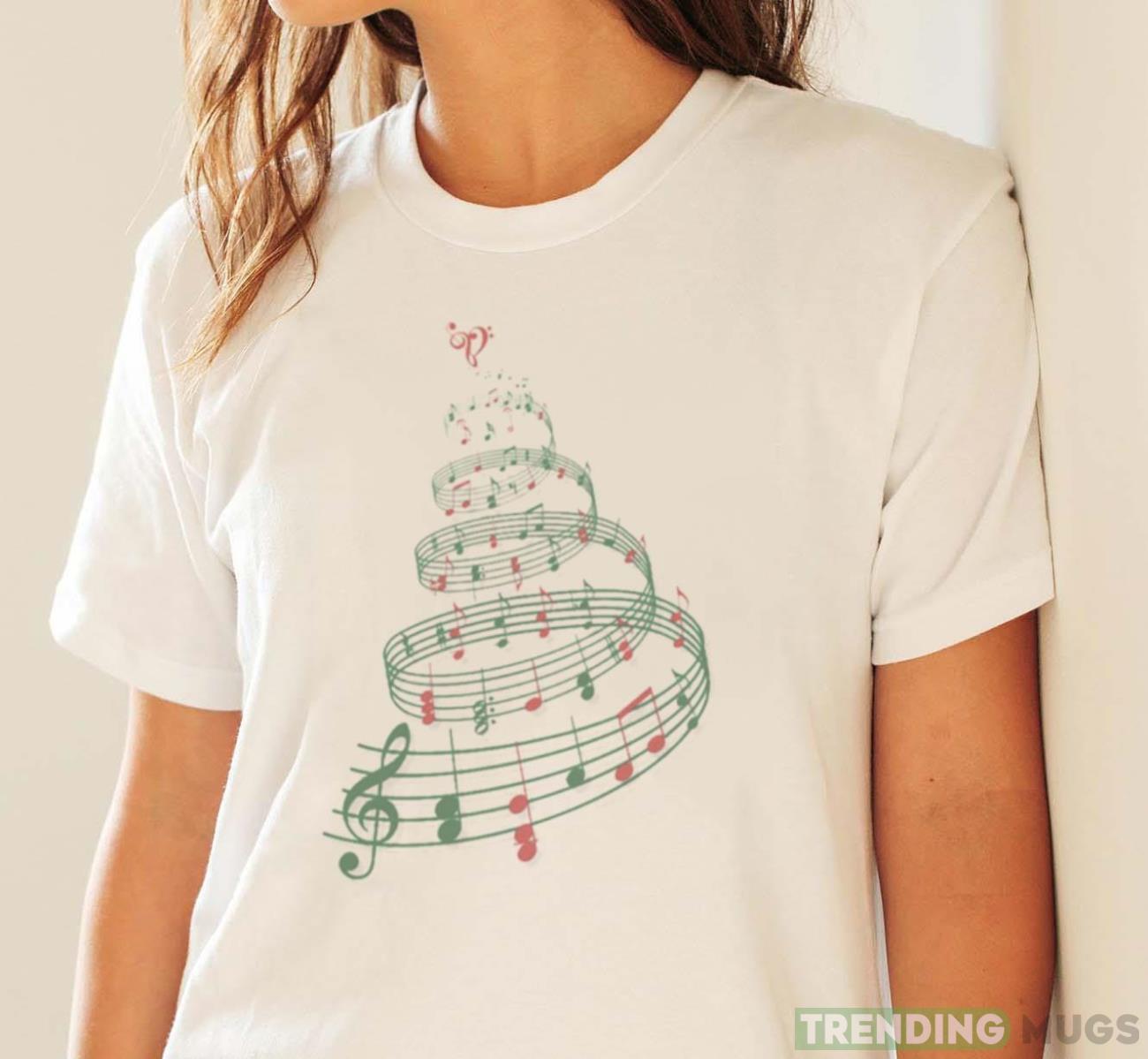 Tree With Music Notes And Heart Christmas shirt Light Shirt Tree With Music Notes And Heart Christmas shirt Light Shirt