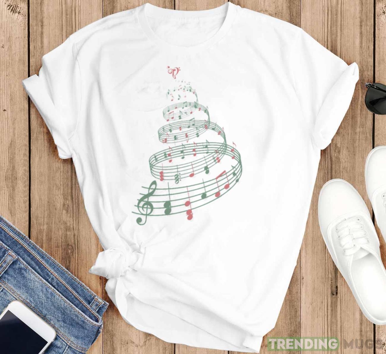 Tree With Music Notes And Heart Christmas shirt Light Shirt Tree With Music Notes And Heart Christmas shirt Light Shirt