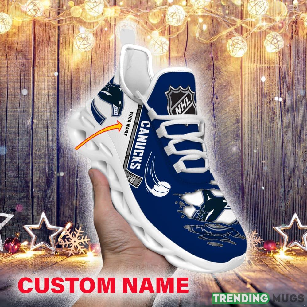 Vancouver Canucks Custom Name NHL Max Soul Shoes Gift For Fans Running Sneaker Max Soul Vancouver Canucks Custom Name NHL Max Soul Shoes Gift For Fans Running Sneaker Max Soul
