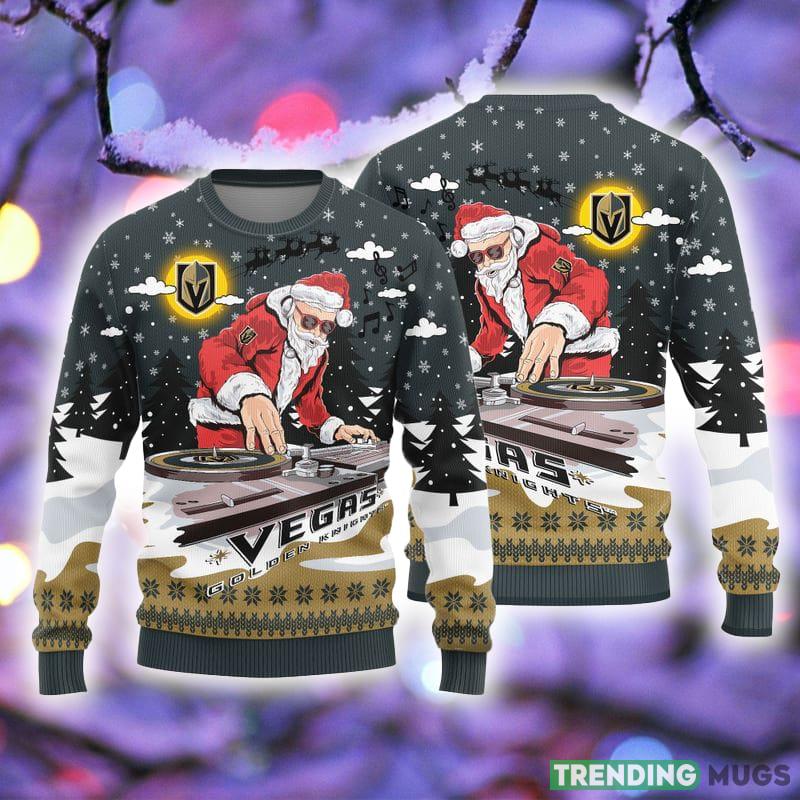 Vegas Golden Knights Christmas Funny DJ Santa Knitted Ugly Christmas Sweater AOP Gift For Men And Women - Vegas Golden Knights Christmas Funny DJ Santa Knitted Ugly Christmas Sweater AOP Gift For Men And Women Vegas Golden Knights Christmas Funny DJ Santa Knitted Ugly Christmas Sweater AOP Gift For Men And Women - Vegas Golden Knights Christmas Funny DJ Santa Knitted Ugly Christmas Sweater AOP Gift For Men And Women
