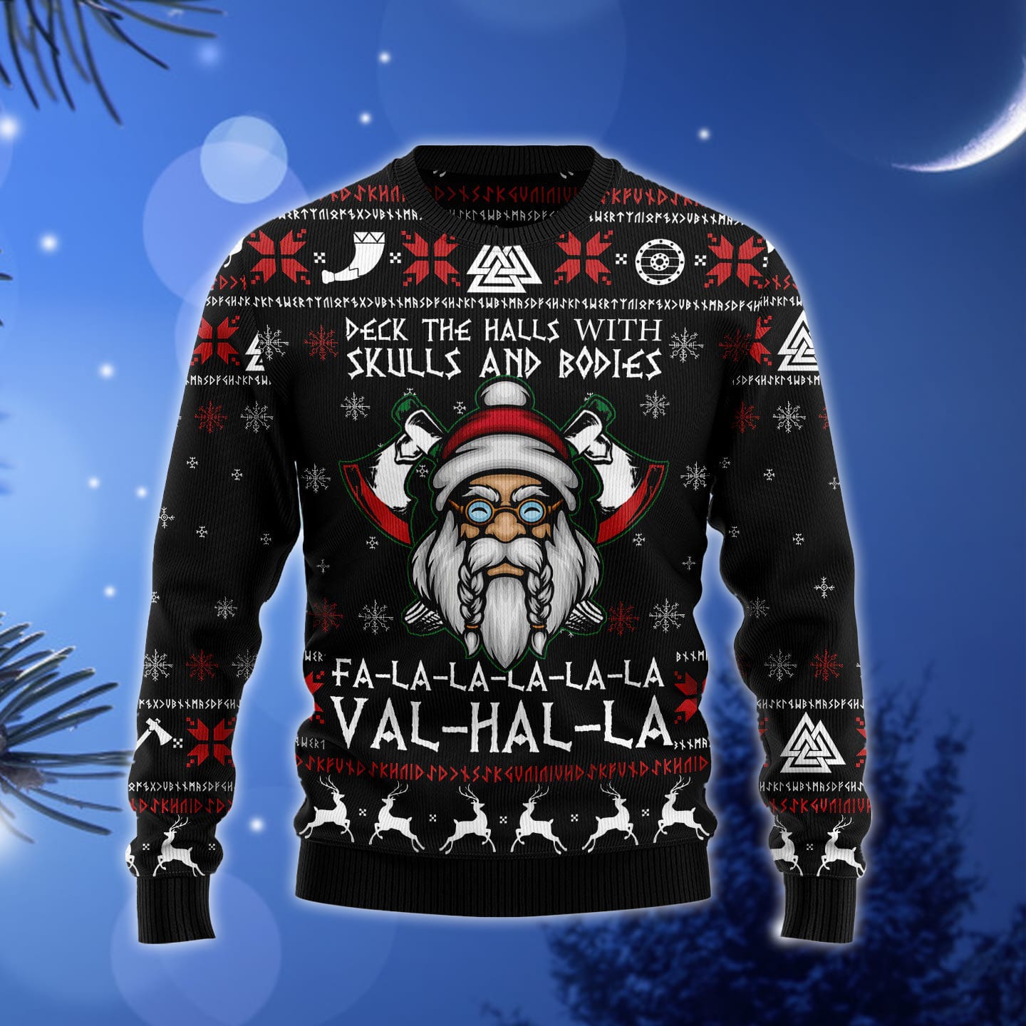 Viking Deck The Halls With Skulls viking lover Ugly Christmas Sweater Gift Men Women - 120923-100602 Viking Deck The Halls With Skulls viking lover Ugly Christmas Sweater Gift Men Women - 120923-100602