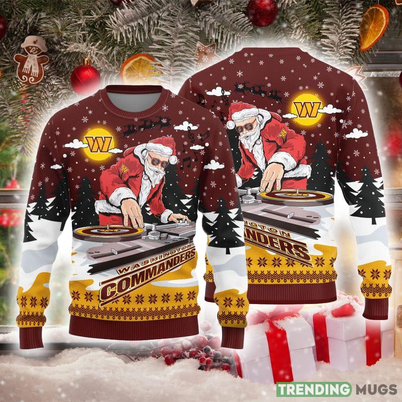 Washington Commanders Christmas Funny DJ Santa Knitted Ugly Christmas Sweater AOP Gift For Men And Women - Washington Commanders Christmas Funny DJ Santa Knitted Ugly Christmas Sweater AOP Gift For Men And Women Washington Commanders Christmas Funny DJ Santa Knitted Ugly Christmas Sweater AOP Gift For Men And Women - Washington Commanders Christmas Funny DJ Santa Knitted Ugly Christmas Sweater AOP Gift For Men And Women