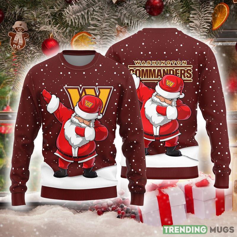 Washington Commanders Dab Santa Knitted Ugly Christmas Sweater AOP Gift For Men And Women - Washington Commanders Dab Santa Knitted Ugly Christmas Sweater AOP Gift For Men And Women Washington Commanders Dab Santa Knitted Ugly Christmas Sweater AOP Gift For Men And Women - Washington Commanders Dab Santa Knitted Ugly Christmas Sweater AOP Gift For Men And Women