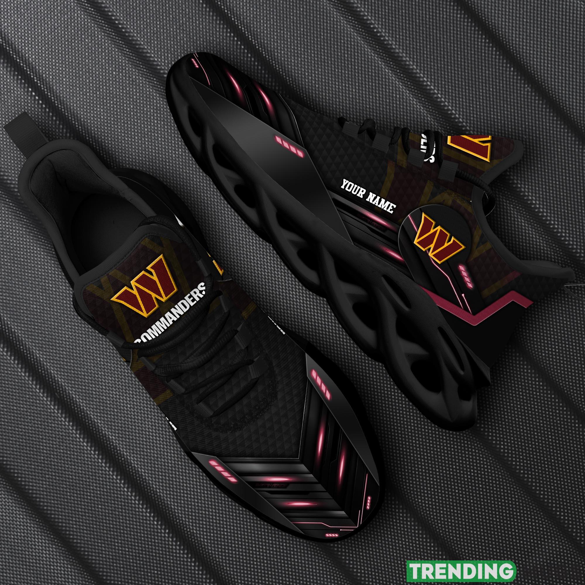 Washington Commanders NFL Sport Black Max Soul Shoes Custom Name Running Sneakers For Fans Gift - Washington Commanders-Personalized NFL Sport Black Max Soul Shoes_1 Washington Commanders NFL Sport Black Max Soul Shoes Custom Name Running Sneakers For Fans Gift - Washington Commanders-Personalized NFL Sport Black Max Soul Shoes_1