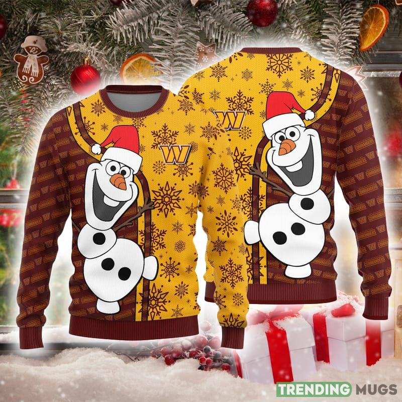 Washington Commanders Olaf Christmas Funny Knitted Ugly Christmas Sweater AOP Gift For Men And Women - Washington Commanders Olaf Christmas Funny Knitted Ugly Christmas Sweater AOP Gift For Men And Women Washington Commanders Olaf Christmas Funny Knitted Ugly Christmas Sweater AOP Gift For Men And Women - Washington Commanders Olaf Christmas Funny Knitted Ugly Christmas Sweater AOP Gift For Men And Women